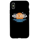 Unix Shell - Computer Science Programming Geek Nerd スマホケース iPhone X/XS 用
