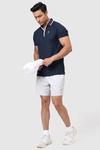 Image of FUAARK Men Stride Slim Fit Polo Tshirt in Premium Pique Fabric