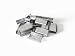 Galvanized Seal for Steel, metalstrapping, Open, 5/8