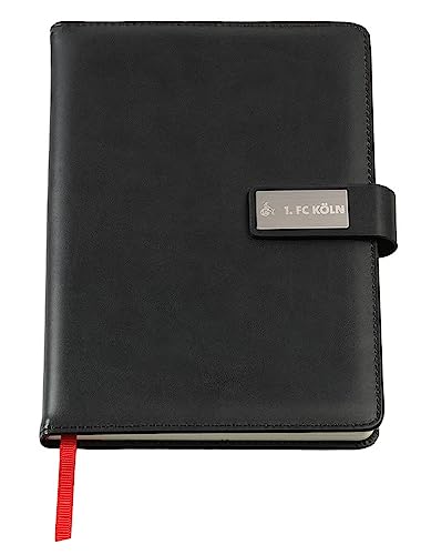 1. FC Köln Notizbuch schwarz Tagebuch Notizblock Buch - Plus Lesezeichen I Love Köln