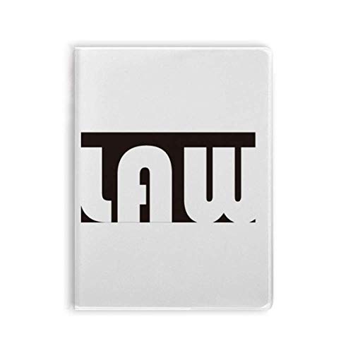 Carnet de notes majeur de droit noir souple pour étudiant
