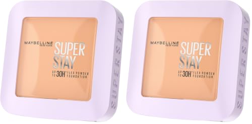 Image of Maybelline New York Super Stay Flex Powder Foundation, 128 (Pack of 2)