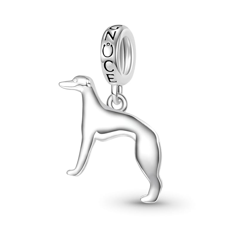 Image of GNOCE Pet Dog Bowl Bead Charm For Women, S925 Sterling Silver Bead Charm NecklaceBracelet for Her, Jewelry Gift