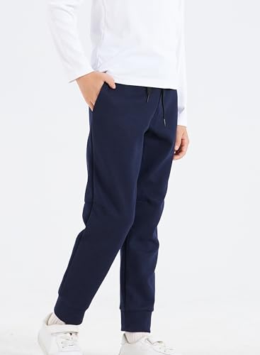 DANI CHINS Boys' Casual Sweatpants Pull On Drawstring Jogger Pants with Pockets3