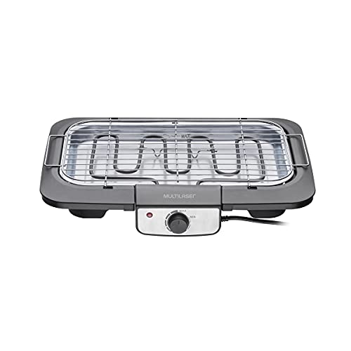 Churrasqueira Elétrica 220V 2000W com Controle de Temperatura e Grelha Inox com 2 Alturas Multilaser