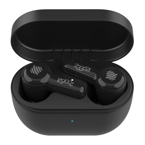 233621 Pearl II Pro Active Noise Cancelling Wireless Bluetooth 5.2 Earbuds, 24H Playtime, Hi-Res Sound and Comfortable Fit for iOS and Android Devices, Black Cover