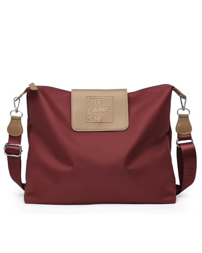 Image of JANKS Large Crossbody Bag for Women Fabric Nylon Casual Commuter Trendy Fashion Hobo Shoulder Ladies Travel Handbag