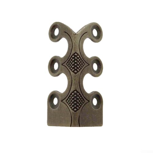 6 protectores de esquina para zócalo, protectores de esquina de zócalo de hierro, protector de esquina de metal vintage (bronce)