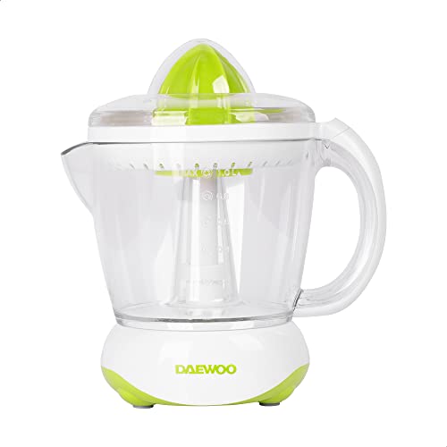 Listado de Exprimidores eléctricos para comprar online. 48 DAEWOO Exprimidor eléctrico DJE-5563, exprimidor de naranja de 40 W, extractor de zumos de cítricos con 2 cabezales
