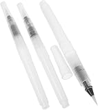 Wasserfarben-Pinselstifte, 12 cm, Wassermalerei-Pinsel für Aquarellmalerei, wasserlöslicher Bleistift, Marker, einfarbige Farben oder Puderpigmente, Malpinsel-Set, 3 Stück