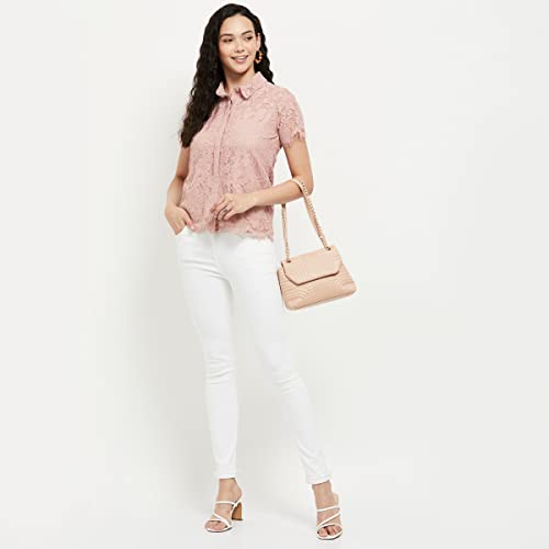 Image of Max Women's Polyester Blend Regular Fit Top