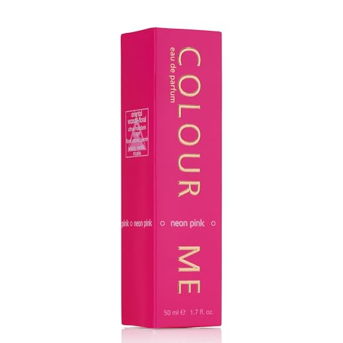 Colour Me Neon Pink by Milton-Lloyd - Perfume for Women - Amber Floral Woody Scent - Mandarin and Ginger Notes - Blended with Jasmine and Vanilla - for Vibrant Ladies - 50 ml EDP Spray - Image 3