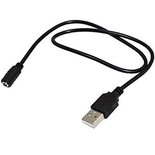 Kinshops Exquisitely Designed Durable DC 3.5 x 1.35mm Female to USB 2.0 A Male Connector Power Cable AD Black,black
