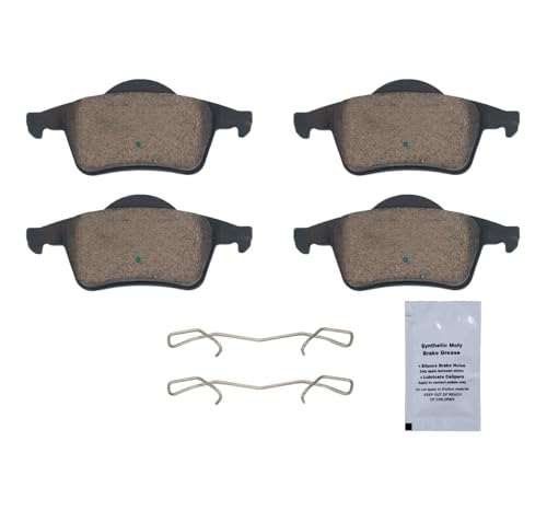 Image of HUSCH D795 Rear Ceramic Brake Pads Kit Fit For Volvo S60 2001-2009, For S80 1999-2006, For V70 1999-2007, For XC70 2003-2007