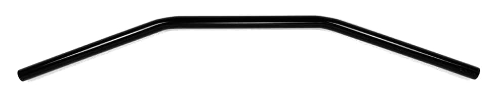 Guidon Drag Bar 22mm noir en acier robuste pour finitions soignées