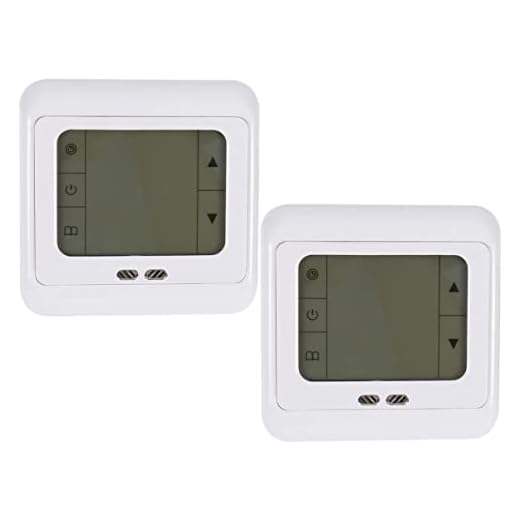 Alipis 2 Piezas Termostato De Calefacción Termostatos Programables para El Hogar Cronotermostato Termostato De Suelo Plantas Blanco Inalámbrico Computadora WiFi El Plastico