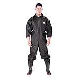 Kraftpaid Waders De Peche,Cuissarde Peche Homme,Waders Cuissardes,Chasse Waders Poitrine avec Bottes,Cuissardes De PêChe Waders,AntidéRapant,RéSistant à l'usure,pour Cuissardes,PêChe,Agriculture