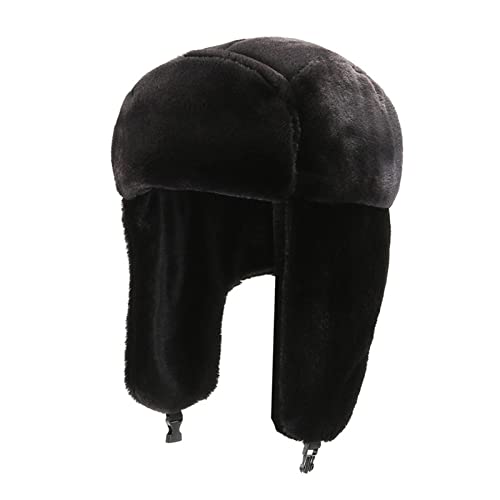 HXNH Thicken Russian Hat Ushanka Caps Party Holiday for Autumn Winter Solid Color Hat with Earflaps