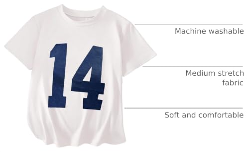 Image of SOLY HUX Girl's Number Graphic Tees Short Sleeve Y2k Tops Jersey Shirts