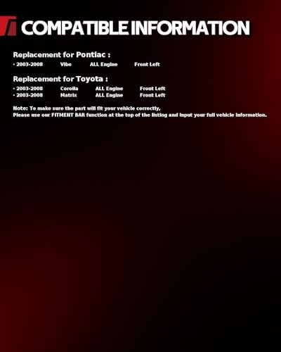 Image of Torchbeam Front Brake Caliper Left for Toyota 2003-2008 Corolla, Toyota 2003-2008 Matrix, Pontiac 2003-2008 Vibe, Front Left Caliper Replace # 19B2698