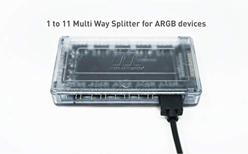Image of MICRO CONNECTORS 11-Port ARGB Splitter Hub for Fan and Light (S08-12ARGB)