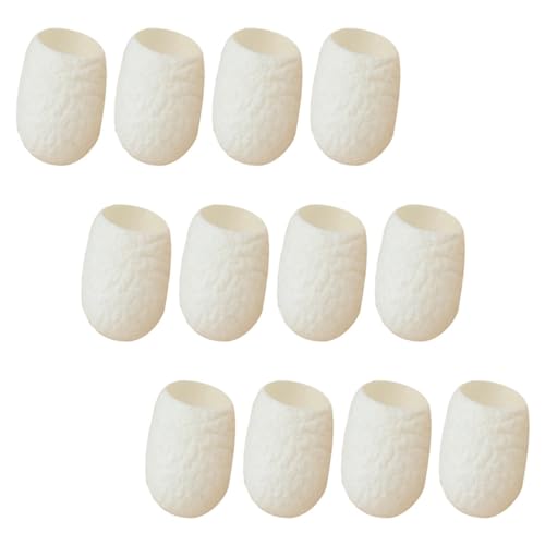 IWOWHERO 30 piezas Bola de Seda Natural para Limpieza Orgánico para Quitar Puntos Negros y Limpiar Depurador Suave para Uso Diario