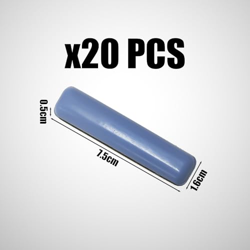 20 almohadillas rectangulares de teflón, almohadillas autoadhesivas para muebles, almohadillas protectoras para muebles, adecuadas para alfombras, muebles, suelos (16 x 75 mm) - imagen 2