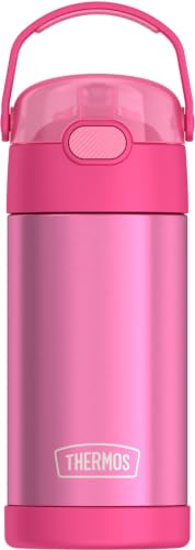 THERMOS FUNTAINER Water Bottle with Straw, 12oz, Pink