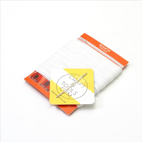 Hilo Ritza 25 Tiger encerado 0.8 mm blanco para cuero miniatura 1