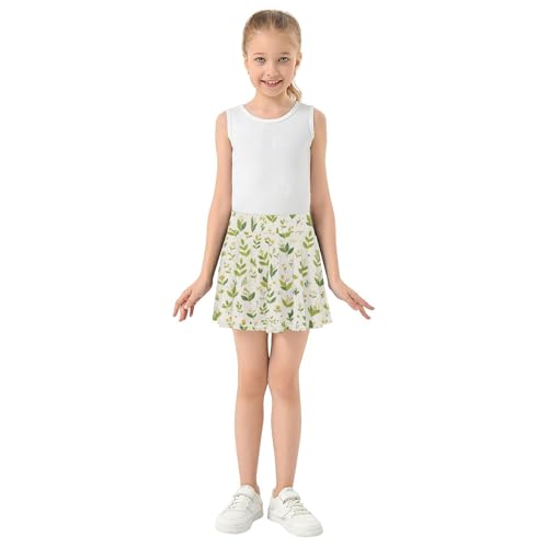Girls Skorts with Built-in Shorts Flowy Little Girl Skort Little Girl Pleated Skirt with Pockets3
