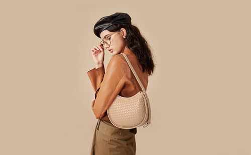 Image of Crescent Shoulder Bag for Women Small Crossbody Bags Crescent Shoulder Bag Hobo Handbag with Adjustable Strap