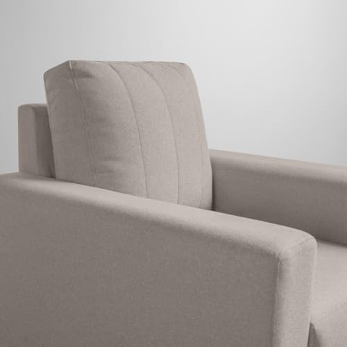 Image of Sleepyhead Bae Designed by Duroflex - 1 Seater Sofa Chair, Premium Fabric |Space-Saving Design |Comfort & Easy Maintenance |3 Years Warranty |Stylish Single Seater for Living Room - Pebble Brown