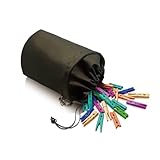 NCEDN Clothes Pin Hanging Bag - 600D Oxford Waterproof Clothespin Bag with Drawstring, Outdoor Clothes Pin Holder for Clothesline Laundry Storage, 1 Pack