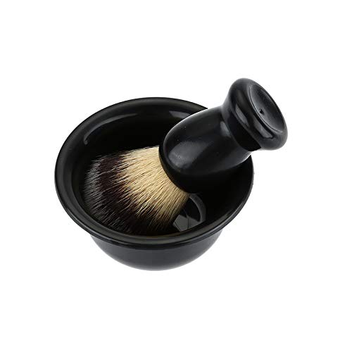 Ailgely 3 in 1 Shaving Brush Kit, Modern Design Acrylic & Bristle, Shaving Cleaning Tool, for Home and Travel Use