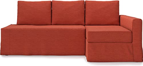 Tlyesd Easy Fit Friheten Couch Cover Replacement For Ikea Friheten Sofa Cover, Friheten Sleeper Sofa Cover(Chaise On Right- Orange) #TOP23