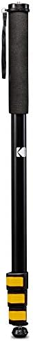 KODAK PhotoGear 72” Portable Monopod | 21”-72” Lightweight Aluminum Monopod | 4-Section Flip Lock Adjustment, Smartphone Adapter, Rubber Foot with Retractable Spike, Wrist Strap & Bonus E-Guide & Case