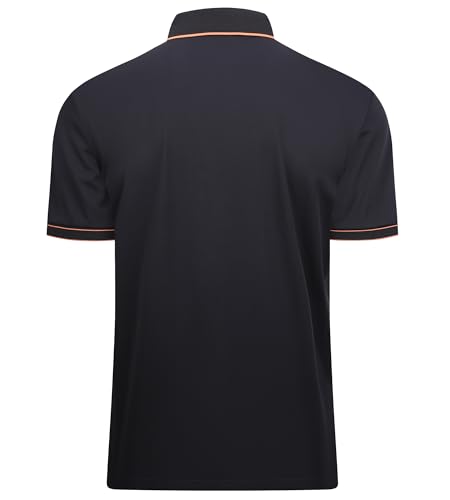 Alex Vando Mens Zipper Golf Shirt Moisture Wicking Zip Up Solid Fashion Polo Shirts