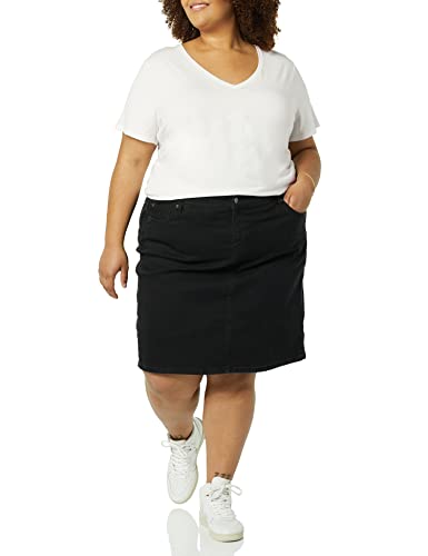 Image of Amazon Essentials Women's Plus Size Short-Sleeve V-Neck T-Shirt