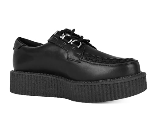 T.U.K. Black Anarchic Creeper Shoes for Women and Men3