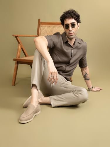 Image of Thomas Crick Men's Casual Summer Loafers - Premium Leather | Anti-Skid Sole | All-Day Comfort