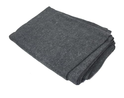 Adroit Emergency Blanket | 60 x 80 (152.4 x 203.2 cm) | 50% Wool & Synthetic Blend | Gray | Lightweight <3 lbs (1.4 kg) | Trusted by Military & Coast Guard | Machine Wash & Dry