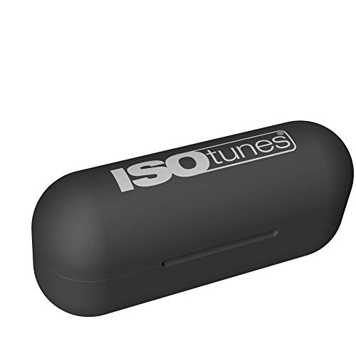 ISOtunes-Free-Earplug-ecouteurs-sans-Fils-Bluetooth-22-DB-Note-de-reduction-du-Bruit-7-Heures-de-Batterie-Noise-Cancelling-Mic-Noir-Mat
