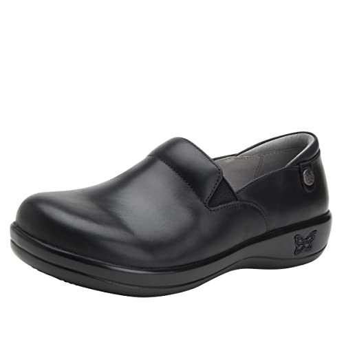 Alegria Womens Keli Professional Clog Oiled Black Leather 9 M US