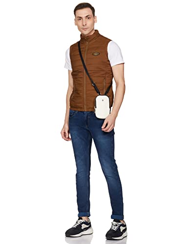 Image of Spykar Men's Polyester Standard Length A-Line Coat