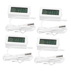 Popetpop DI09036H20E Termometr Cyfrowy Akwariowy 4 Szt