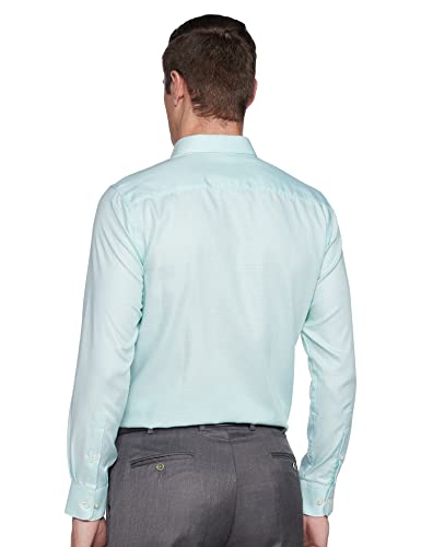 Image of Park Avenue Men's Pure Cotton Checks Pattern Regular Fit Semi Cutaway Collar Half Sleeve Formal Shirt