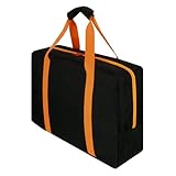 Cosmos BBQ Tool Storage Bag Grill Accessory Storage Bag Grill Utensil Carry Bag Grilling Hardware Tote Bag Container Foldable Grill Tool Replacement Bag for Outdoor Camping Barbecue, 18.1x5.1x13 Inch