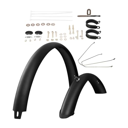 DYNWAVE Bicycle Fenders, Mountain Bike Mudguards, Full Cover Thicken Widen Bicycle Mud Guard Wheel Fenders Bike Fenders Set, for 26inch Bikes