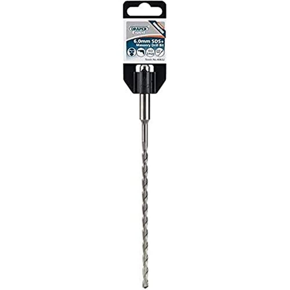 Draper 40832 Expert SDS Plus Masonry Drill, 6.0mm x 210mm,Blue