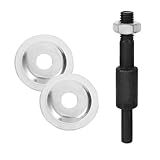 HONITANO 2 Sätze Metall Schleifscheiben Adapter Gewinde Wellenverlängerung Bohrmaschinen Schleifspindel Zubehör für Polier Schleifarbeiten mit Solider Stahlkonstruktion und